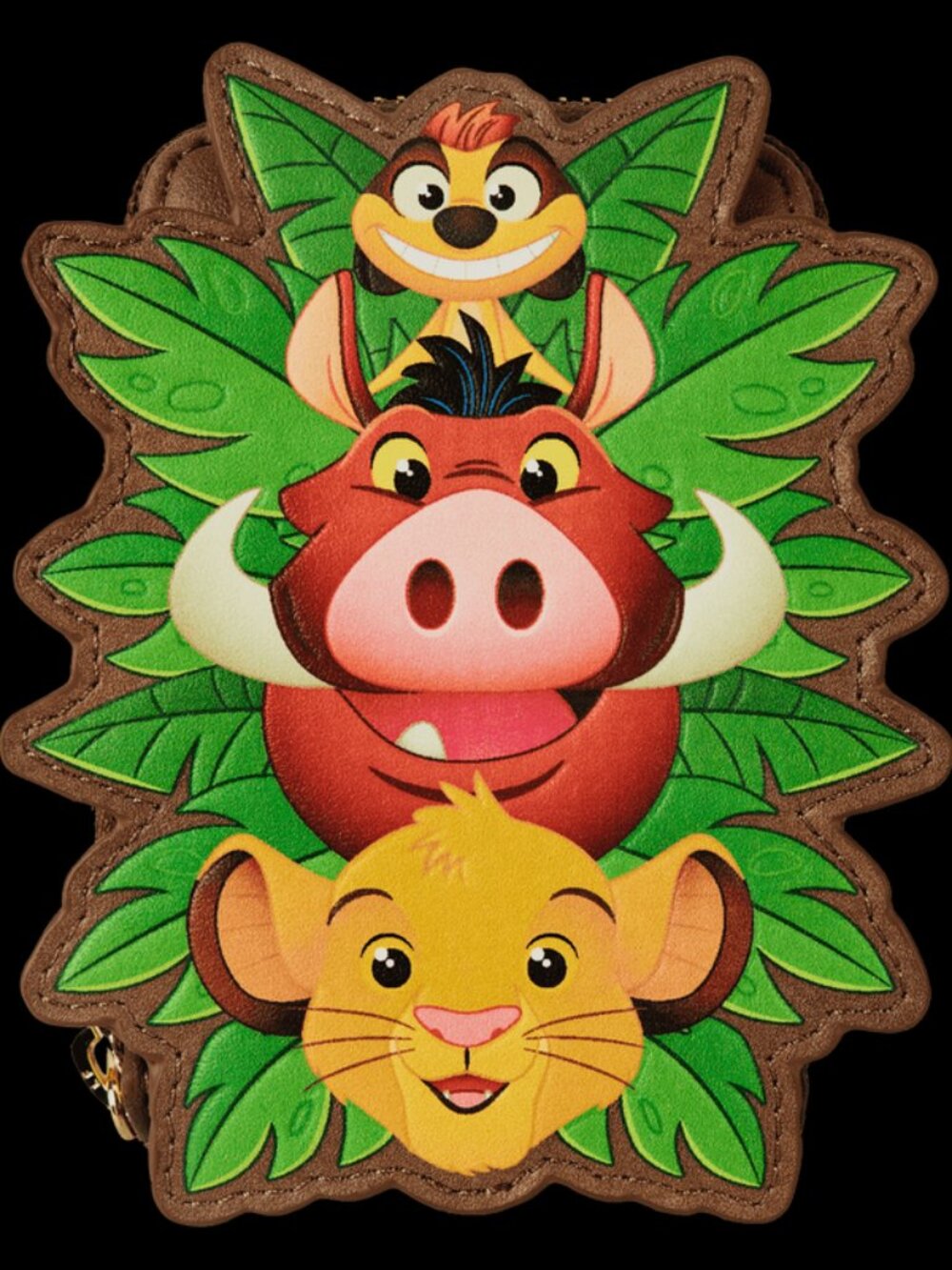 Loungefly Disney Lion King Wallet Simba Timon Pumbaa Grubs Zip Around